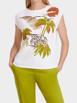 Белая футболка MARC CAIN: фото 1 - Invogue