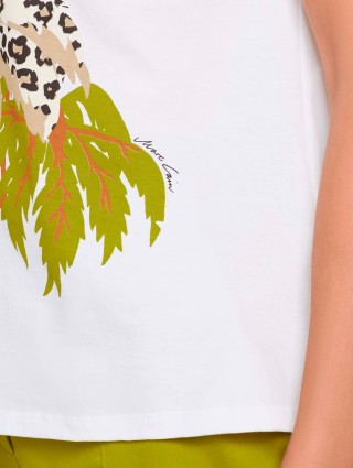 Белая футболка MARC CAIN: фото 3 - Invogue