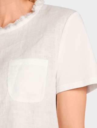 Біла футболка MARC CAIN : фото 3 - Invogue