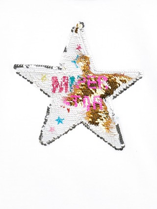 Біла футболка MONNALISA: фото 2 - Invogue