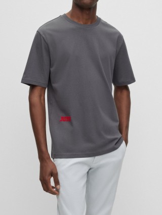 Темно-сіра футболка BOSS: фото 1 - Invogue