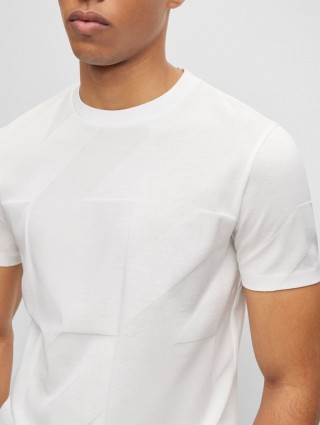 Біла футболка BOSS : фото 3 - Invogue