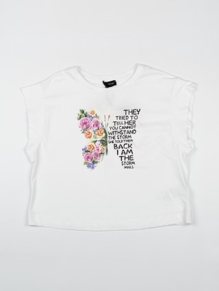 Біла футболка MONNALISA : фото - Invogue