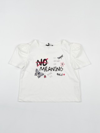 Біла футболка MONNALISA : фото - Invogue