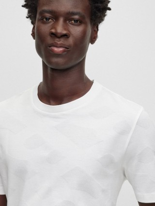 Біла футболка BOSS : фото 3 - Invogue