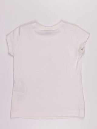 Белая футболка MONNALISA: фото 1 - Invogue