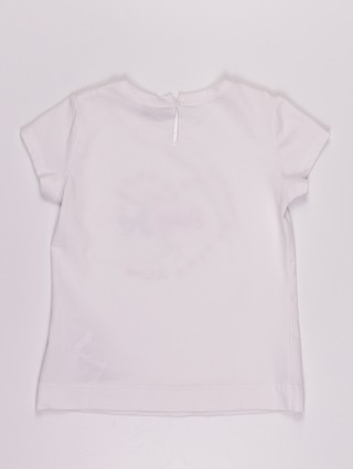 Белая футболка MONNALISA: фото 1 - Invogue