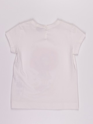 Біла футболка MONNALISA : фото 1 - Invogue