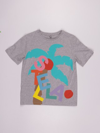 Сіра футболка STELLA MCCARTNEY KIDS : фото - Invogue