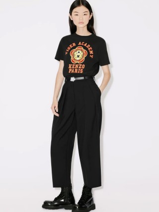 Чёрная футболка KENZO: фото 4 - Invogue