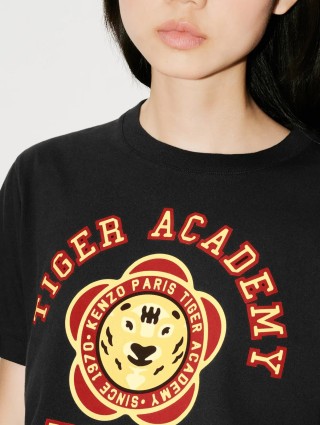 Чёрная футболка KENZO: фото 3 - Invogue