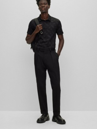 Чорне поло BOSS : фото 4 - Invogue