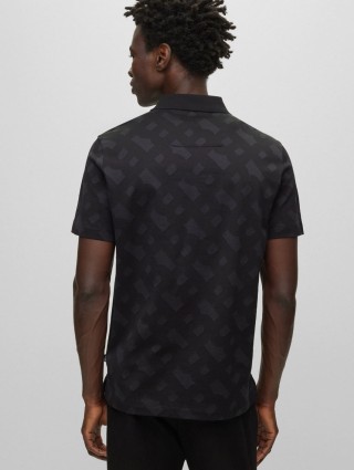 Чорне поло BOSS : фото 2 - Invogue