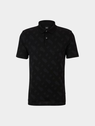 Чорне поло BOSS : фото - Invogue