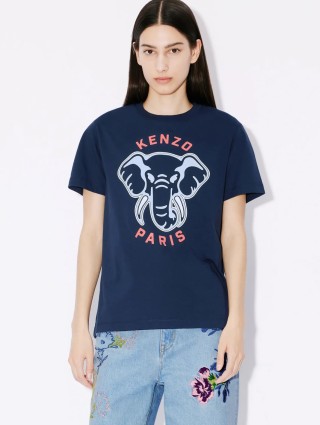 Синяя футболка KENZO: фото 1 - Invogue