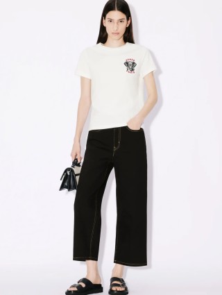 Белая футболка KENZO: фото 4 - Invogue