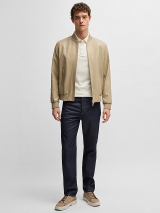 Біла футболка Boss жакардова: фото 1 - Invogue