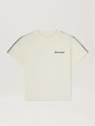 Кремова футболка PALM ANGELS з логотипом: фото - Invogue