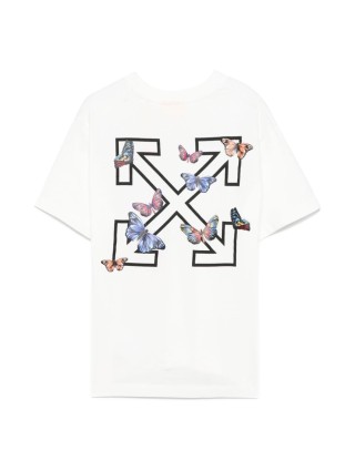 Біла футболка OFF WHITE бавовняна: фото 1 - Invogue