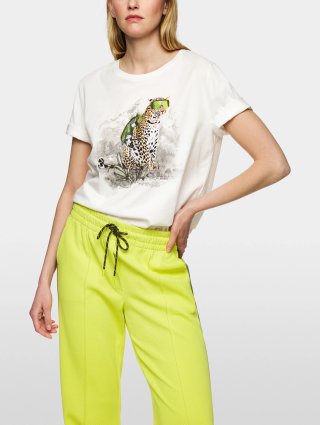 Біла футболка MARC CAIN з принтом: фото 4 - Invogue