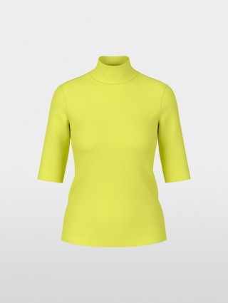 Жовта футболка MARC CAIN з еластичної бавовни: фото - Invogue