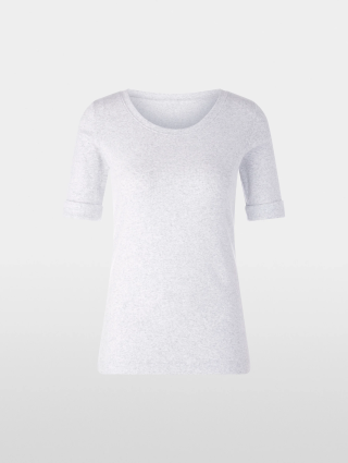 Сіра футболка MARC CAIN з еластичної бавовни: фото - Invogue