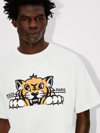 Біла футболка KENZO з бавовни: фото 4 - Invogue