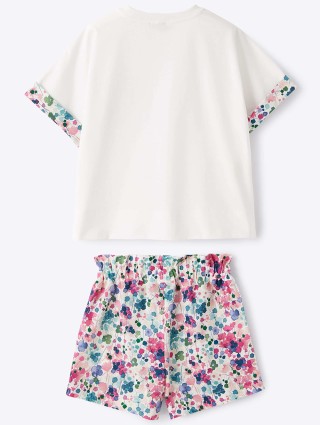 Розовые футболка, шорты IL GUFO: фото 2 - Invogue