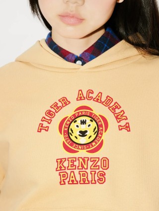 Бежевое худи KENZO: фото 3 - Invogue