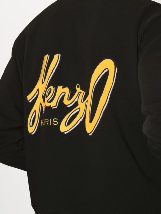 Чорне худі KENZO на флісі з логотипом KENZO Archive: фото 4 - Invogue