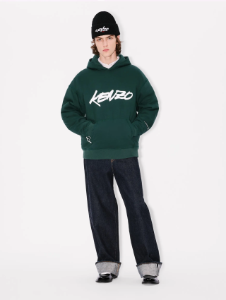 Зелене худі KENZO з бавовни: фото 1 - Invogue