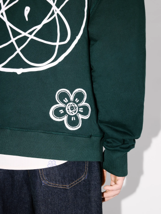 Зелене худі KENZO з бавовни: фото 5 - Invogue