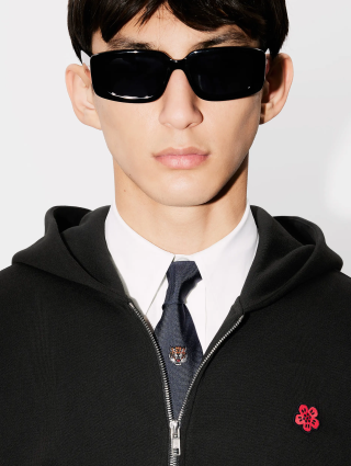 Чорне худі KENZO з застібкою-блискавкою: фото 4 - Invogue