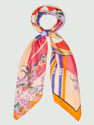 Оранжевый платок MARELLA: фото - Invogue