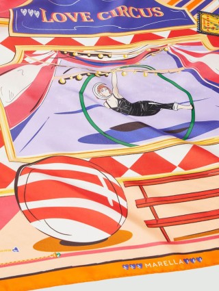 Оранжевый платок MARELLA: фото 2 - Invogue