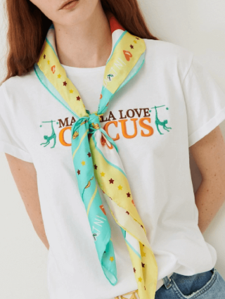 Голубой платок MARELLA: фото 3 - Invogue