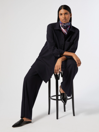 Бузкова хустка MARINA RINALDI шовкова: фото 1 - Invogue