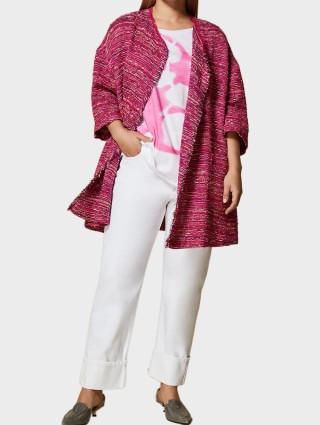 Розовый кардиган MARINA RINALDI: фото 3 - Invogue