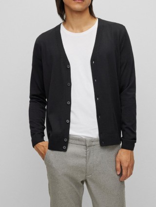 Чорний кардиган BOSS : фото 3 - Invogue