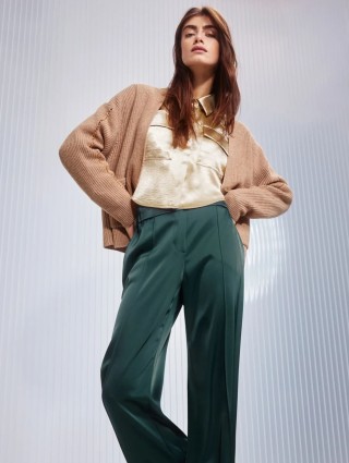 Темно-бежевый кардиган Marc Cain из чистой шерсти: фото 6 - Invogue