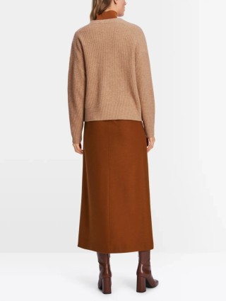 Темно-бежевый кардиган Marc Cain из чистой шерсти: фото 2 - Invogue