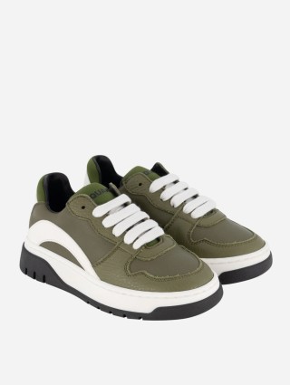 Зелені кеди DSQUARED KID з логотипом: фото 1 - Invogue