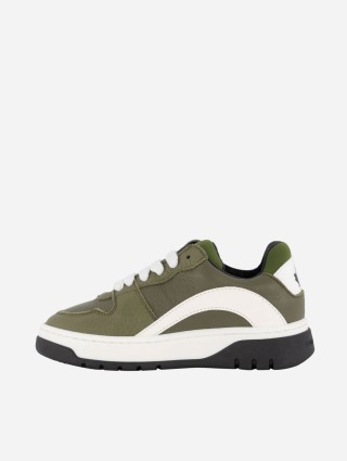 Зелені кеди DSQUARED KID з логотипом: фото 2 - Invogue