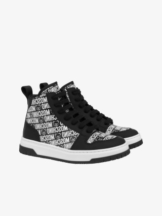 Разноцветные  кеды moschino из кожи MOSCHINO KIDS: фото 1 - Invogue