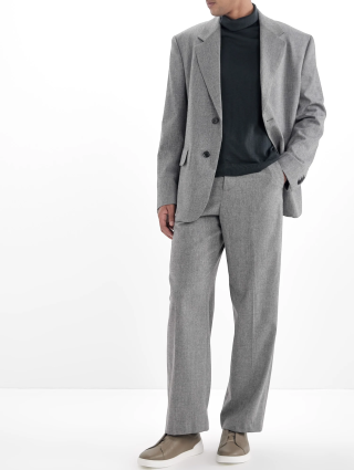 Сірі кеди ZEGNA шкіряні: фото 1 - Invogue