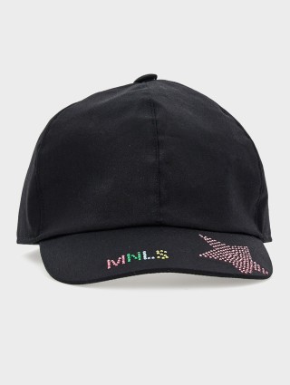 Чорна кепка MONNALISA: фото - Invogue