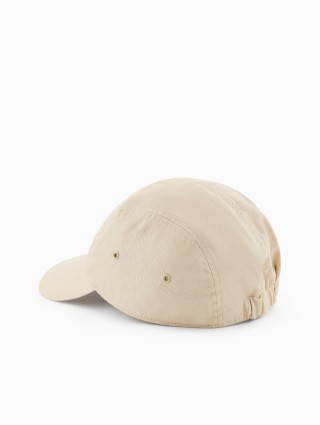 Бежева кепка Emporio Armani бавовняна: фото 2 - Invogue