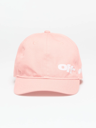 Розовая кепка OFF WHITE с логотипом: фото - Invogue