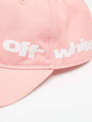 Розовая кепка OFF WHITE с логотипом: фото 2 - Invogue