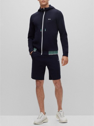 Тёмно-синяя кофта спорт BOSS: фото 1 - Invogue